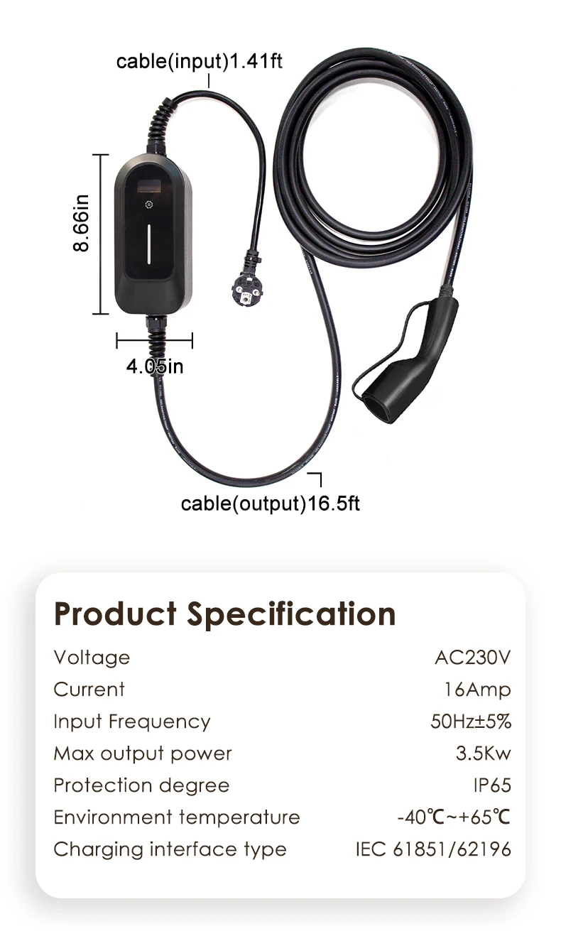 fuyesen portable ev charger